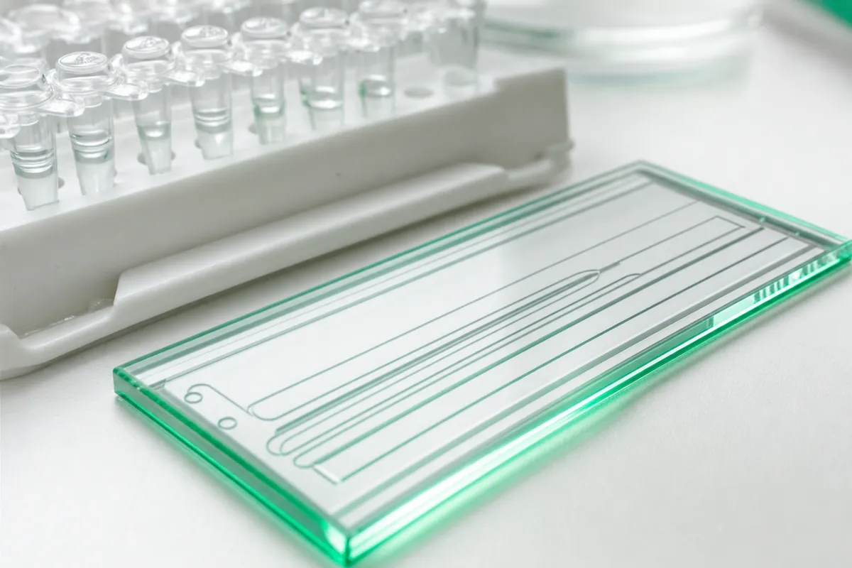 PCR 튜브와 시퀀싱 플로우셀